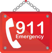 911 Emergency   Clipart Graphic