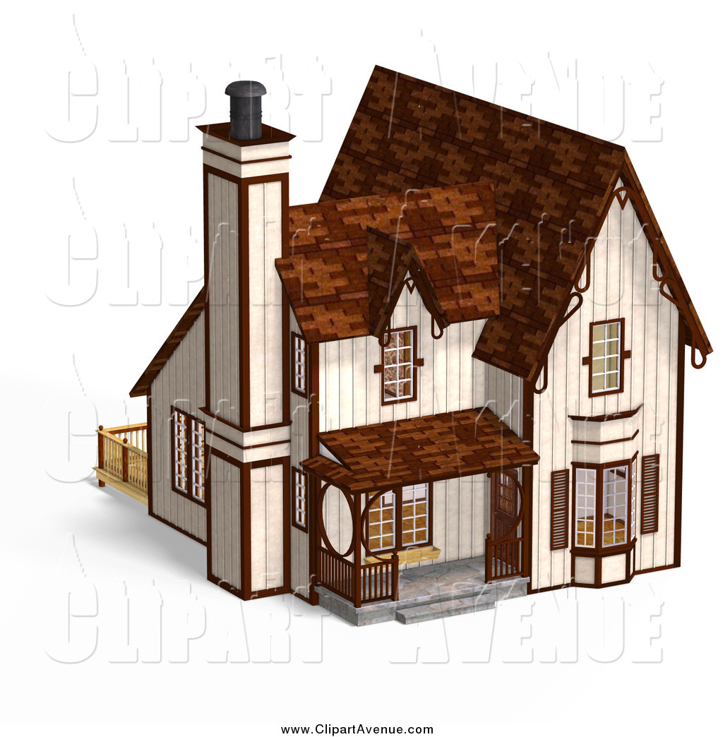 Avenue Clipart Of A 3d Medieval Cottage By Ralf61    2312