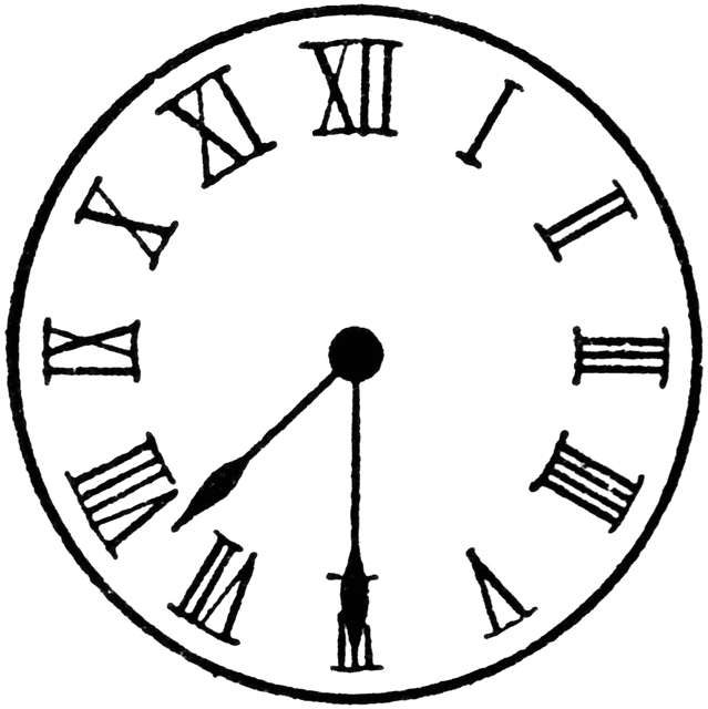 Clock 7 30   Clipart Etc
