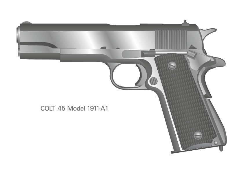 Colt Clipart Colt  45 1911 A1 By Metalpetal