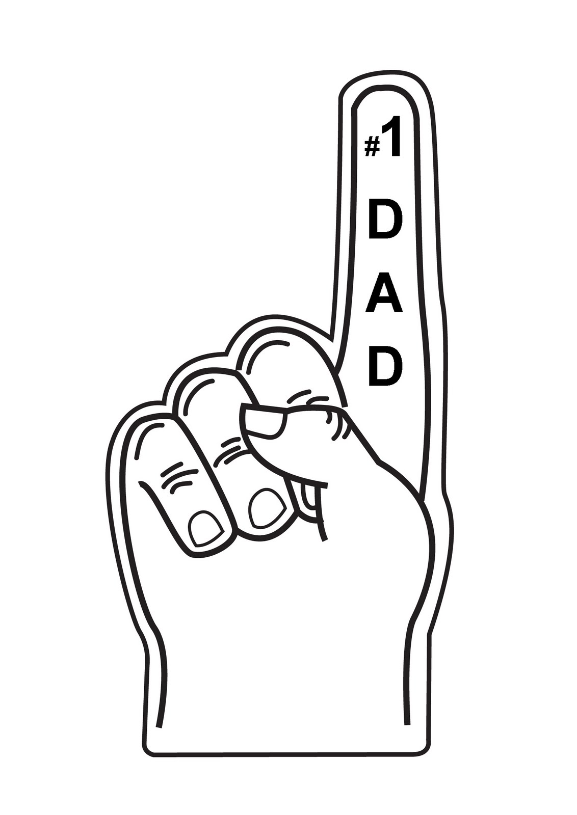 Created This Faux Foam Finger In Illustator  To Use Just Right