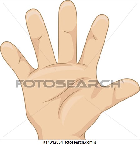 Five Fingers Clip Art