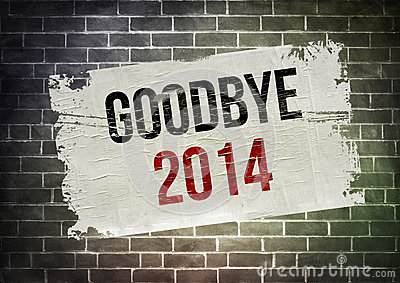 Goodbye 2014 Stock Illustration   Image  45559099