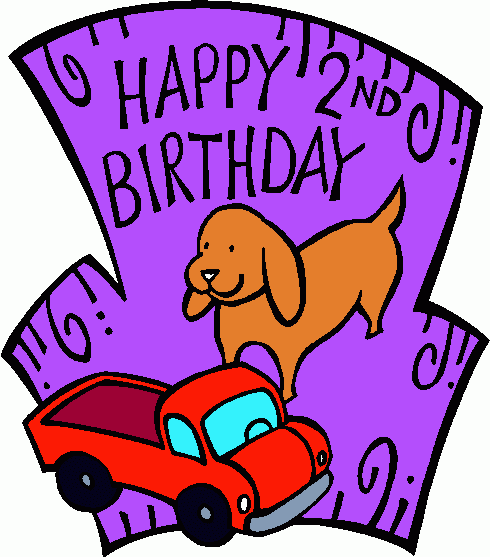 Happy 2nd Birthday 1 Clipart   Happy 2nd Birthday 1 Clip Art