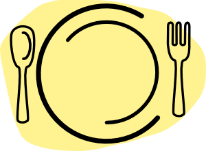 Iammisc Dinner Plate With Spoon And Fork Clip Art At Clker Com