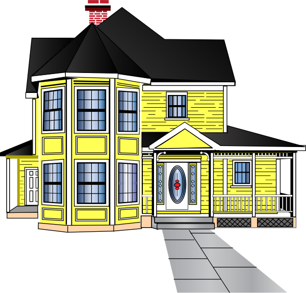 Little Yellow House Clip Art At Clker Com   Vector Clip Art Online