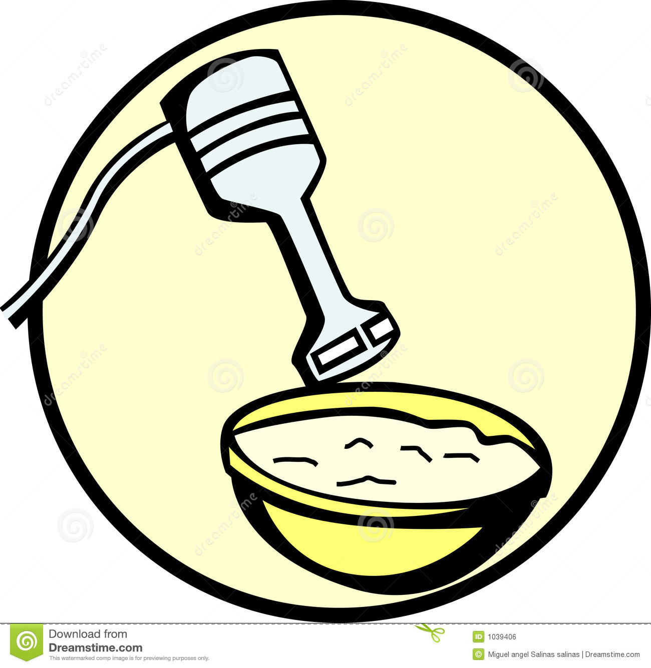 Mix Clipart Mixing Bowl And Electric Hand