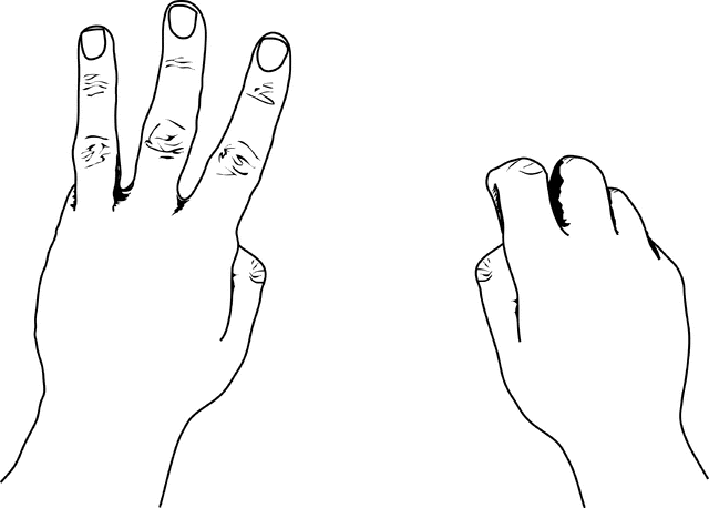 Three Fingers Clipart Hands Depicting 3 Us Style