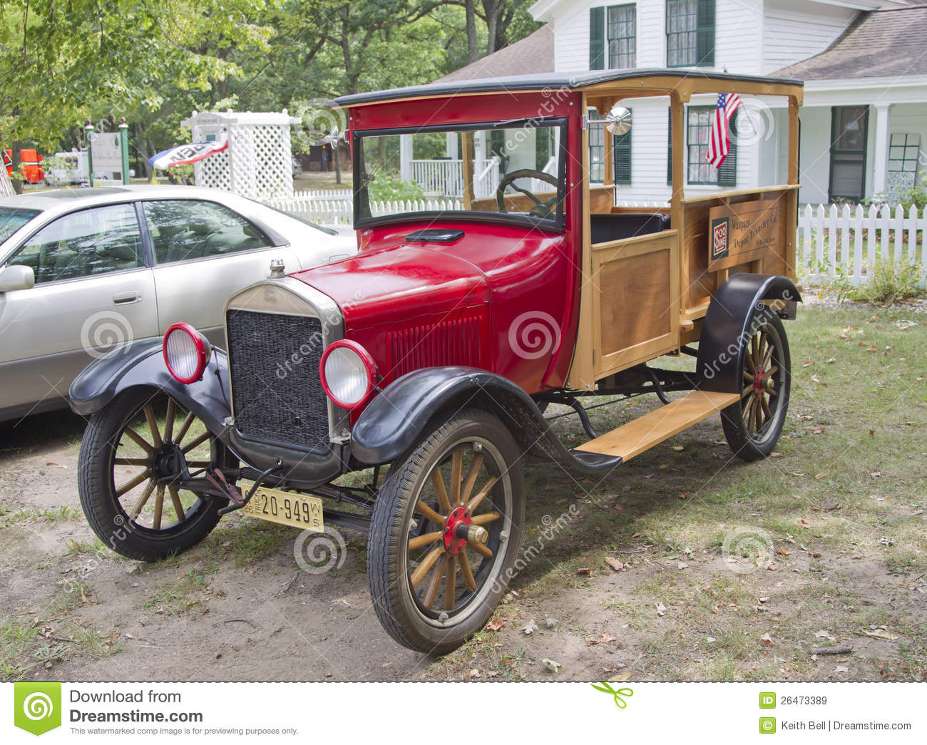 Waupaca Wi   August 25  1926 Ford Model T Red Car At The 10th Annual