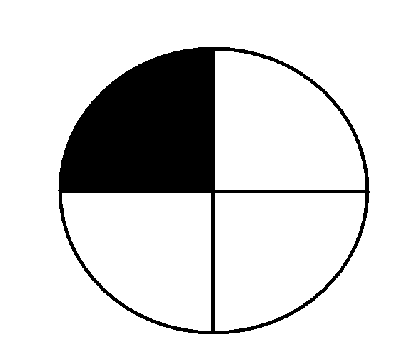Which Pie Has 1 3 Of Its Area Shaded Which Pie Has 1 2 Of Its Area