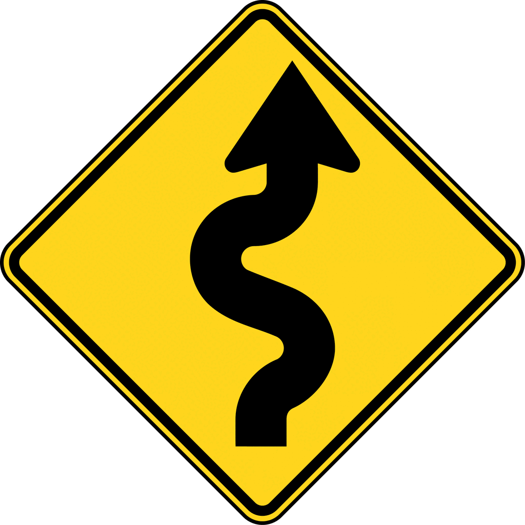 Winding Road Color   Clipart Etc