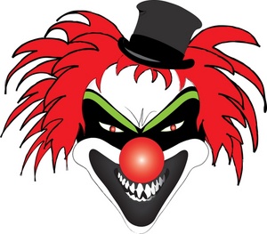     Art Images Scary Clown Stock Photos   Clipart Scary Clown Pictures