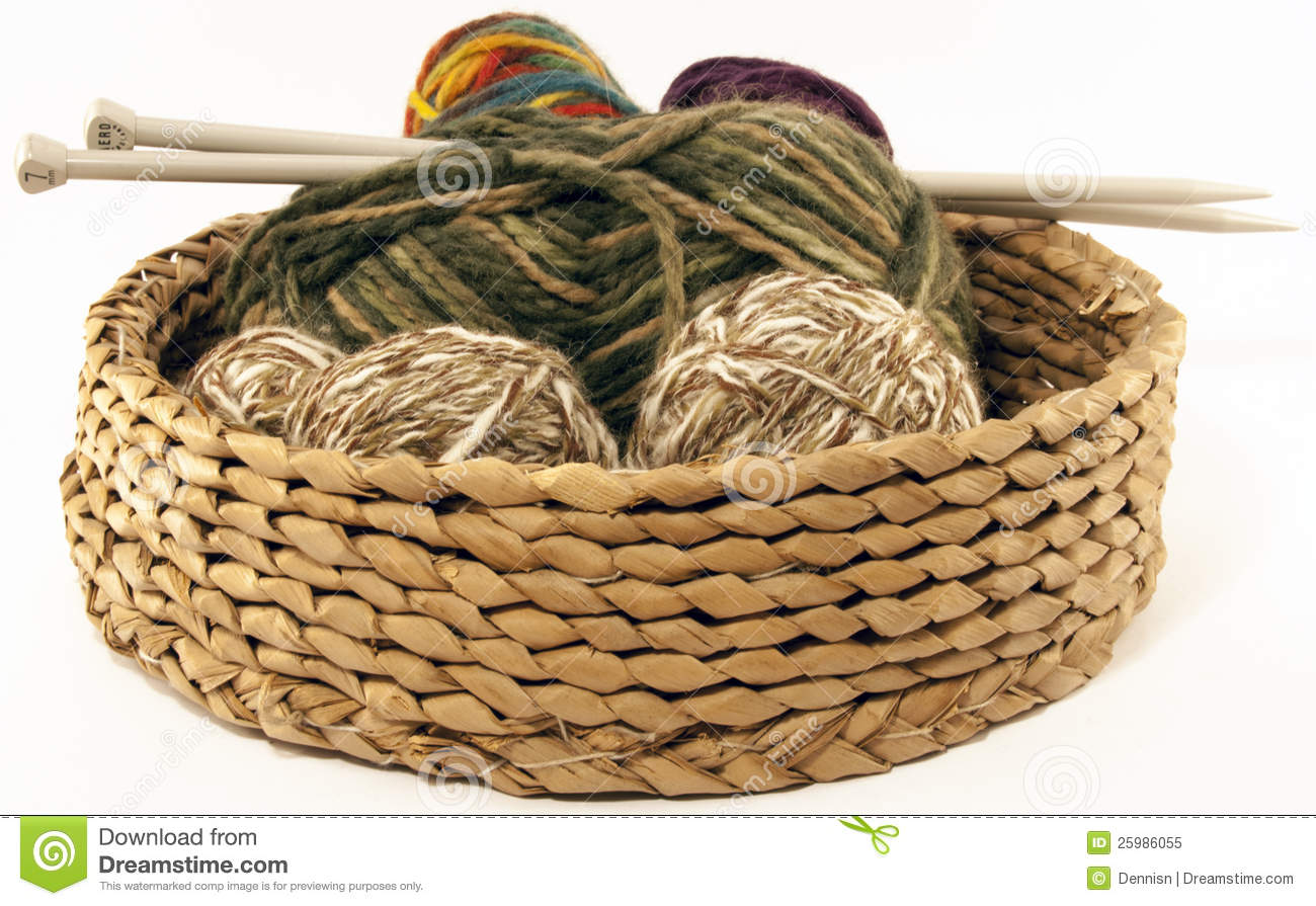 Basket Of Yarn Clipart Yarn Basket