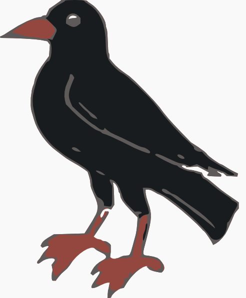 Black Crow Clip Art At Clker Com   Vector Clip Art Online Royalty    