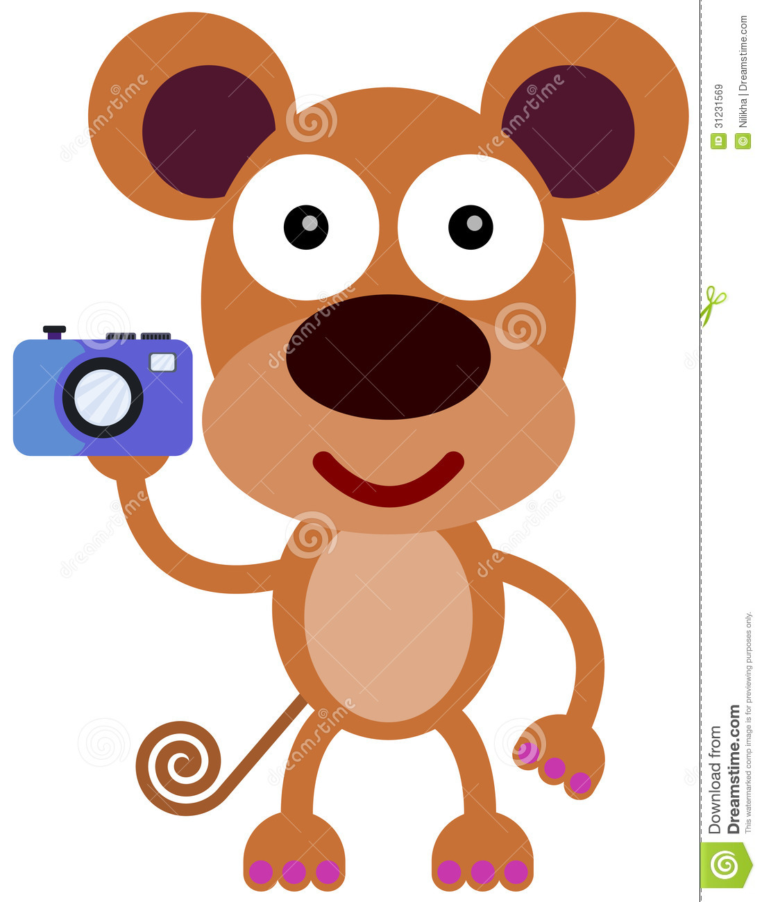 Camera Shy Clipart Monkey Camera