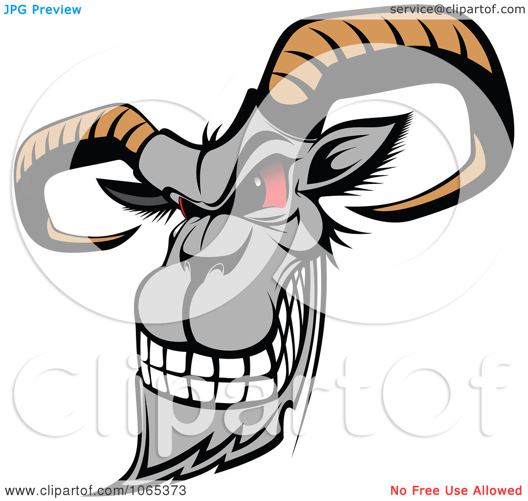 Clipart Evil Goat   Royalty Free Vector Illustration By Seamartini