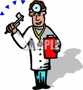 Doctor With Medical Equipment   Royalty Free Clipart Picture