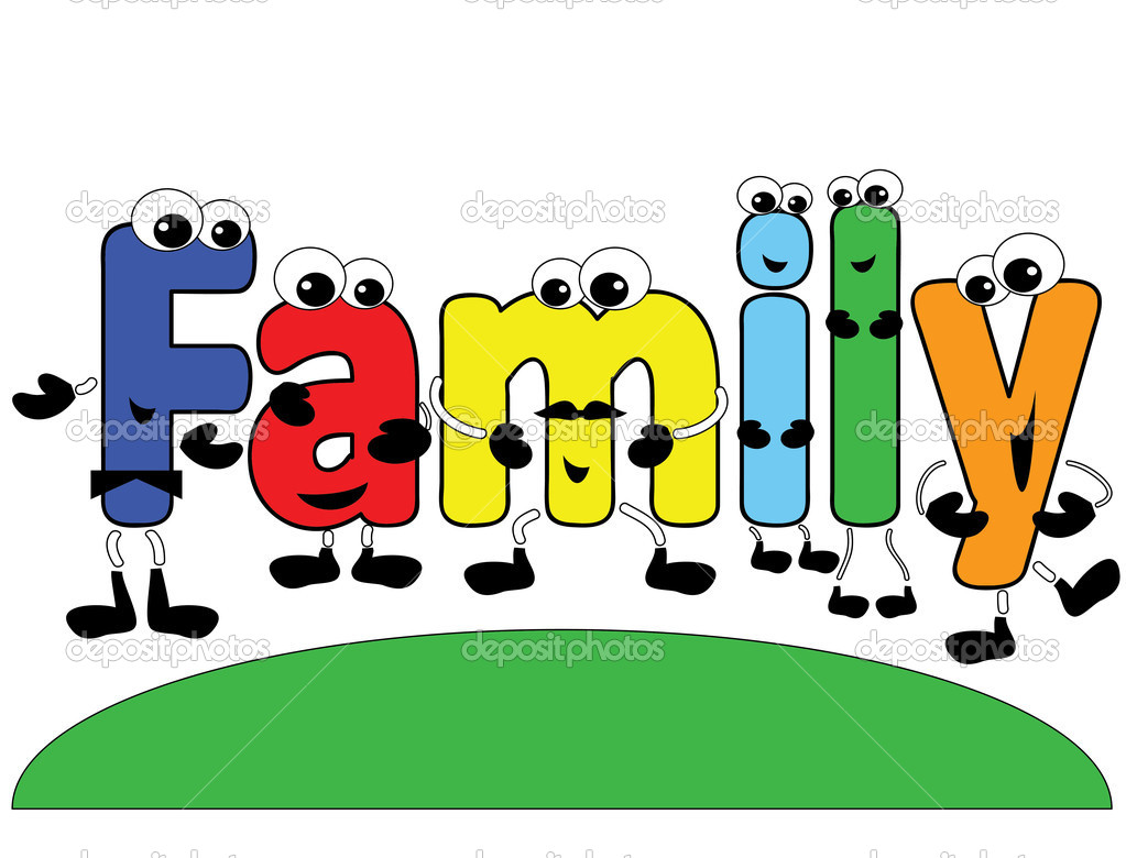 Family Word Images Depositphotos 10063041 Cartoon Family Word  Jpg