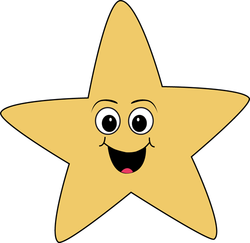 Happy Face Star Clip Art Image   Yellow Star With A Happy Face Clip