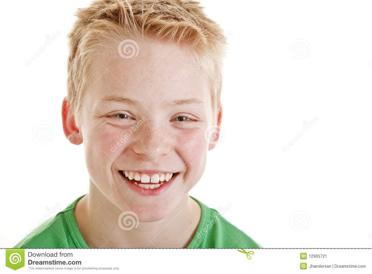 Happy Smiling 12 Year Old Boy Isolated Stock Image   Image  12965721