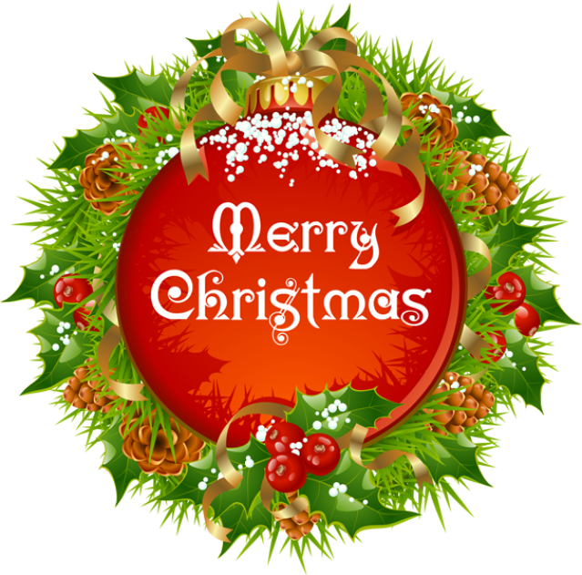 Merry Christmas Wteath Png   Dixie Allan