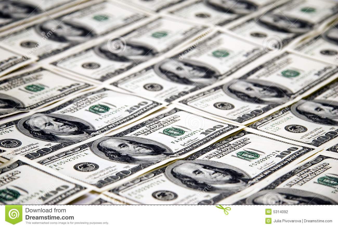 Money   100 Dollar Bills Stock Photography   Image  5314092