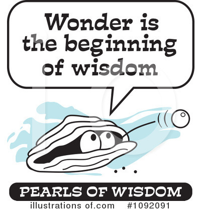 Royalty Free  Rf  Pearl Of Wisdom Clipart Illustration By Johnny Sajem