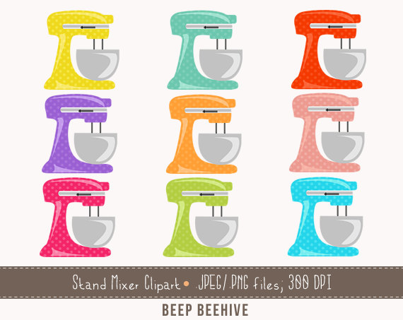 Stand Mixer Clipart Stand Mixers Clipart    Kitchen Clipart    Cute