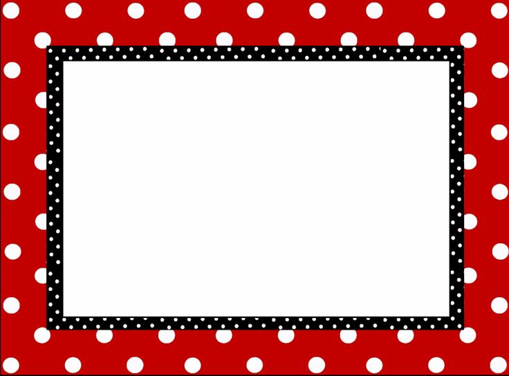 White Polka Dot Frame   Free Tips Printables And Clipart   Pinterest