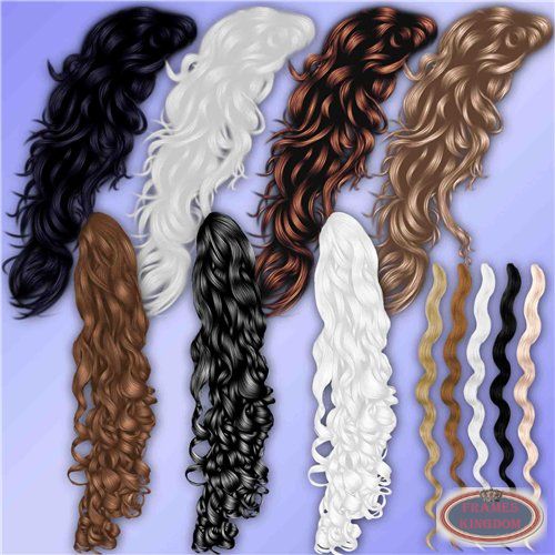 Wig Women Hair Psd Clipart