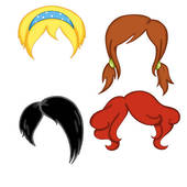 Wigs For Woman   Stock Illustration