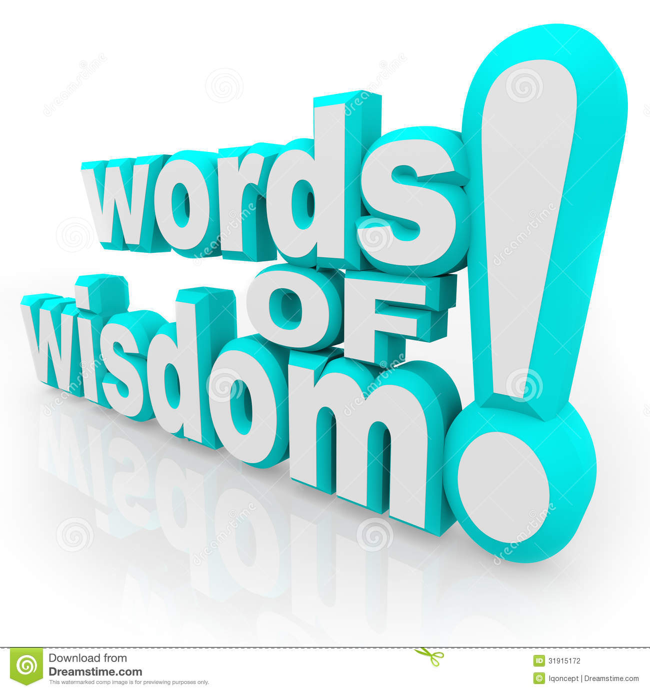 Words Of Wisdom 3d Words Advice Information Stock Photography   Image