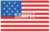 1795 American Flag With 15 Stars Clipart Image