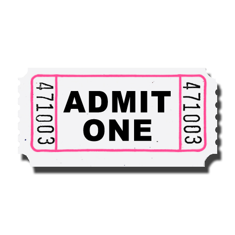 Admit One Carnival Roll Tickets   Doolin S Party Supplies   Clipart