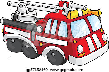 An Illustration Of A Fire Engine  Clipart Drawing Gg57652469