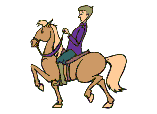 Animated Clipart   Riding Horse   Classroom Clipart