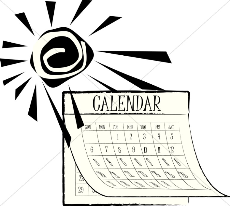 Calendar Clip Art Black And White   Calendar Template 2016