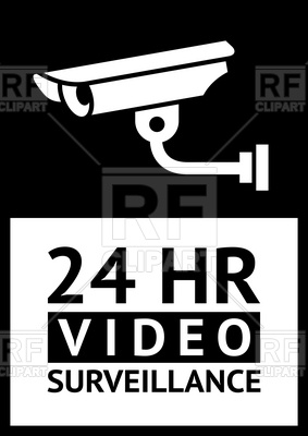 Cctv Video Surveillance Warning Sticker 17799 Signs Symbols Maps