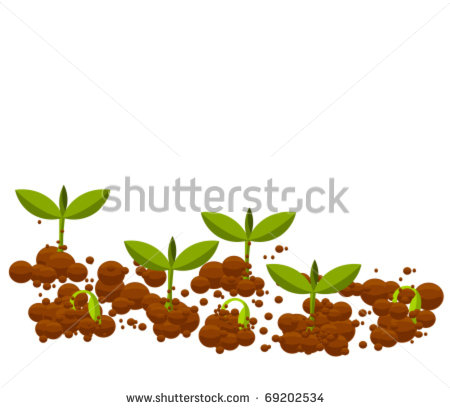 Crops Growing Clipart Small Germinal Plants Growing