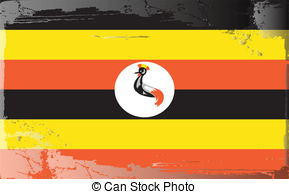 Grunge Flag Series Uganda Vector Illustration