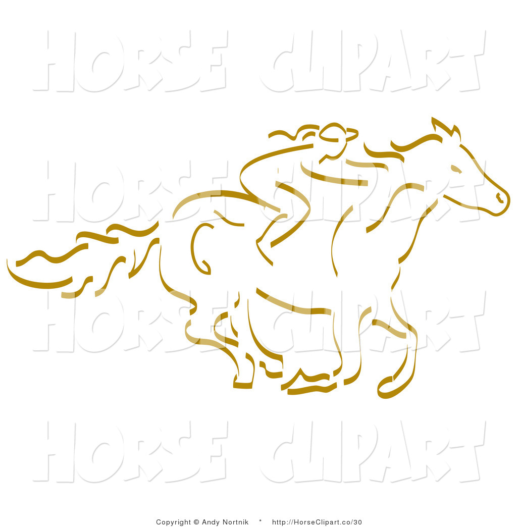 Horseback Riding And Facing Right Horse Clip Art Andy Nortnik