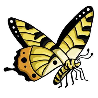 Monarch Caterpillar Clipart Upheaval Clipart Butterfly Clip Yellow