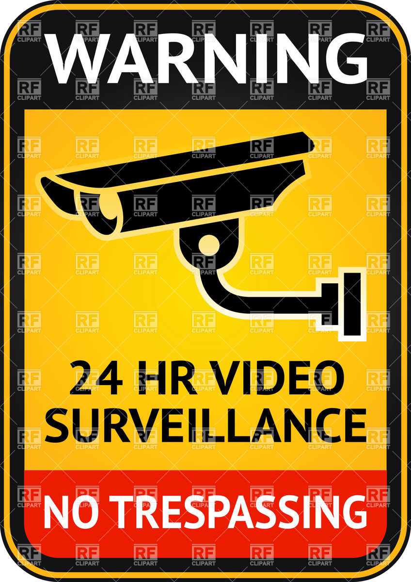 Security Alarm Cctv Camera Surveillance Warning Sticker 17785 Signs