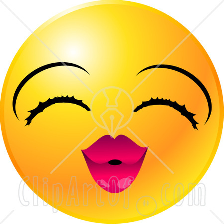 Smack Clipart 22134 Clipart Illustration Of A Yellow Emoticon Face