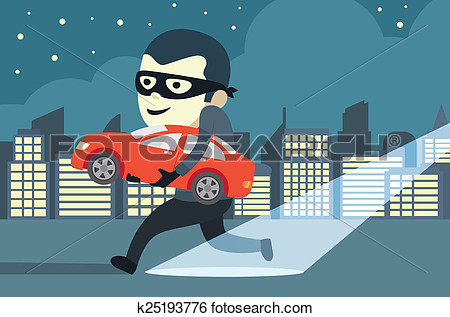 Stock Illustration   Stealing A Car  Fotosearch   Search Clip Art