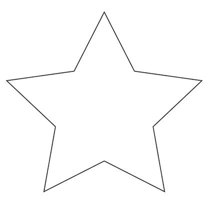 Templates And Patterns   Star Template   A Printable Star Pattern    