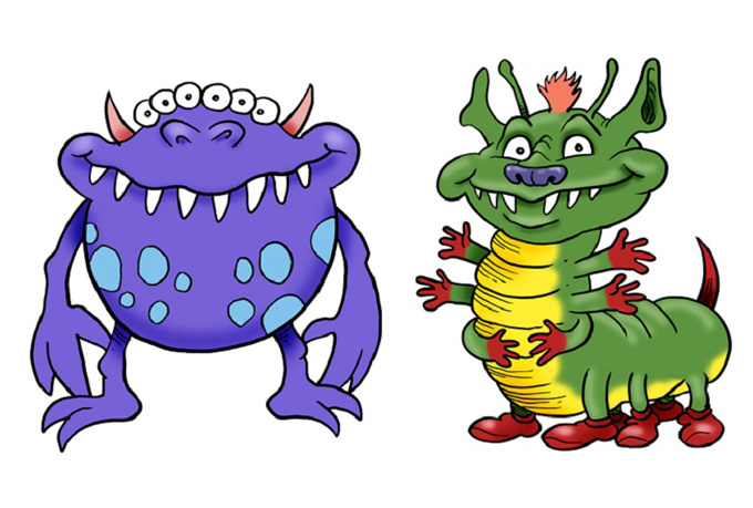 Will Send You 30 Original Cute Monster Clip Art Images For  5