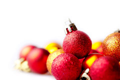 Background With Different Christmas Bulbs Royalty Free Stock    
