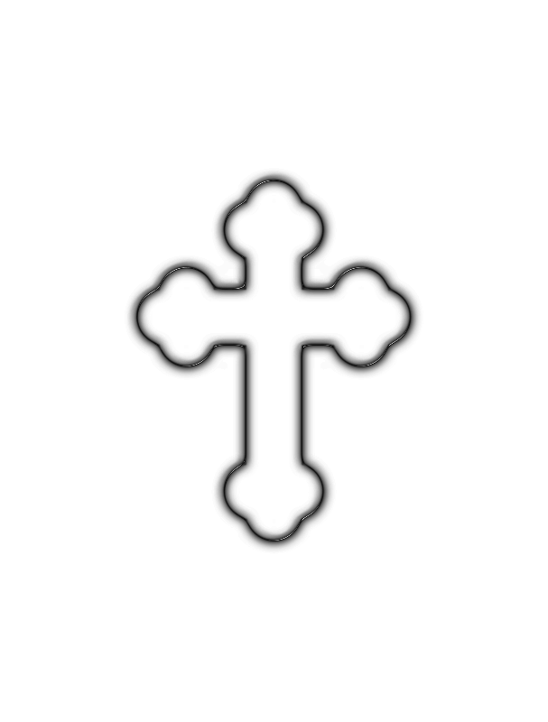 Cross 2 By Ovideva   Decorative Outline Of A Christian Cross