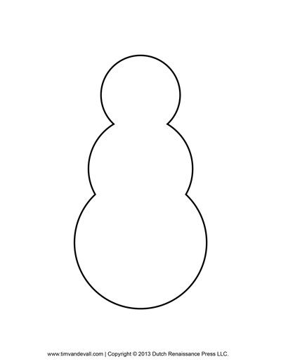 Free Snowman Clipart Template   Printable Coloring Pages For Kids